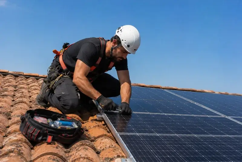 Maintenance et monitoring de panneaux solaires à Dumes